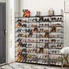 KTMBDW 10 Tiers Shoe Rack Storage Organizer Shoe Shelf Organizer for Entryway Holds 80 Pairs Shoe, Stackable Shoe Cabinet Shoe Rack, Black - 3 of 4