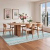 Vintage Printed Area Rugs Washable Oriental Accent Rugs, Non-Slip Traditional Floor Mat, Stain-Resistant Low Pile Indoor Carpet - 2 of 4