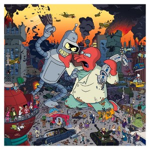 Toynk Futurama Bender vs. Zoidberg 1000-Piece Jigsaw Puzzle | Toynk Exclusive - 1 of 4