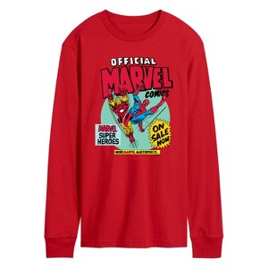 Men's - Marvel - Heroes Spider-Man Iron Man Long Sleeve Graphic T-Shirt - 1 of 2