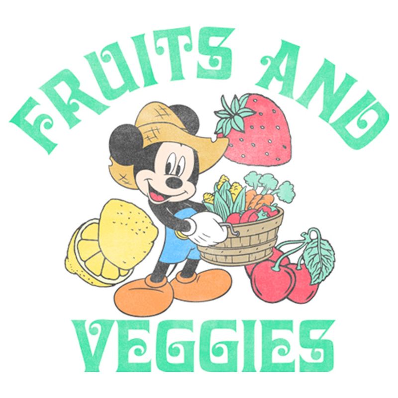 Girl's Disney Mickey Mouse Fruits and Veggies T-Shirt, 2 of 5