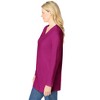 Woman Within Plus Size Perfect Long-Sleeve V-Neck Tunic - 4 of 4