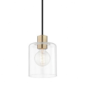 Mitzi Neko 1 - Light Pendant in  Aged Brass Clear Shade - 1 of 4