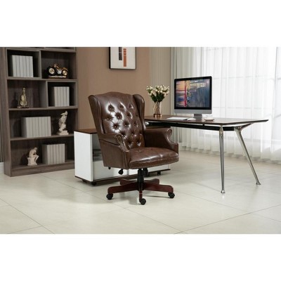 Vynxaria Executive Office Chair High Back Reclining Comfortable Desk Chair - Ergonomic Design Thick Padded Seat and Backrest