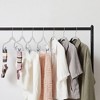 VECELO 20 pk Plastic Hanger Non Slip Clothes Hangers with Metal Clips and 1 Magic Hangers & 2 Tie Rack - 3 of 4