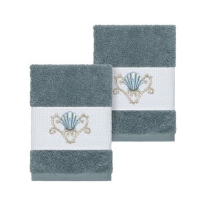 Linum Home Textiles 100% Turkish Cotton BELLA Embellished Towel Set - 1 of 2