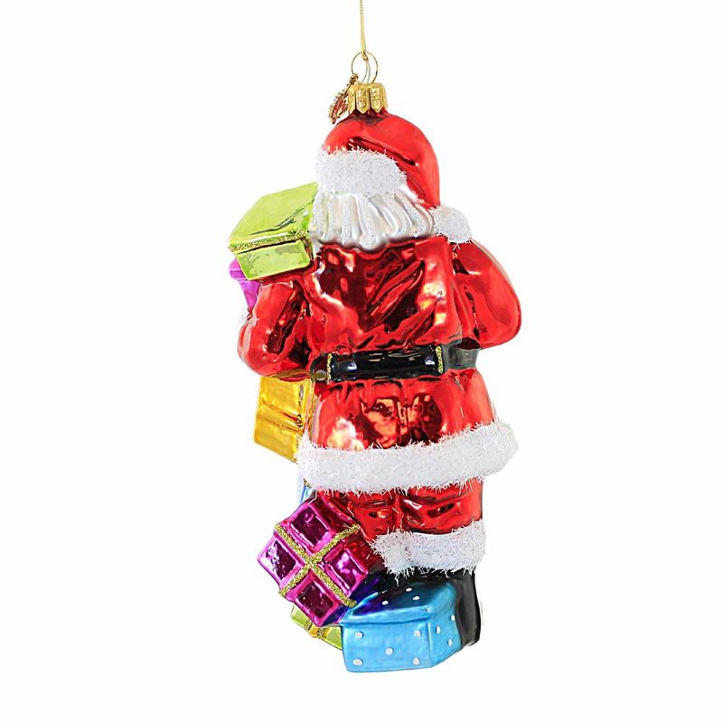 Huras 7.0 Inch Dont Drop The Presents Santa Ornament Gifts Christmas Tree Ornaments, 3 of 4