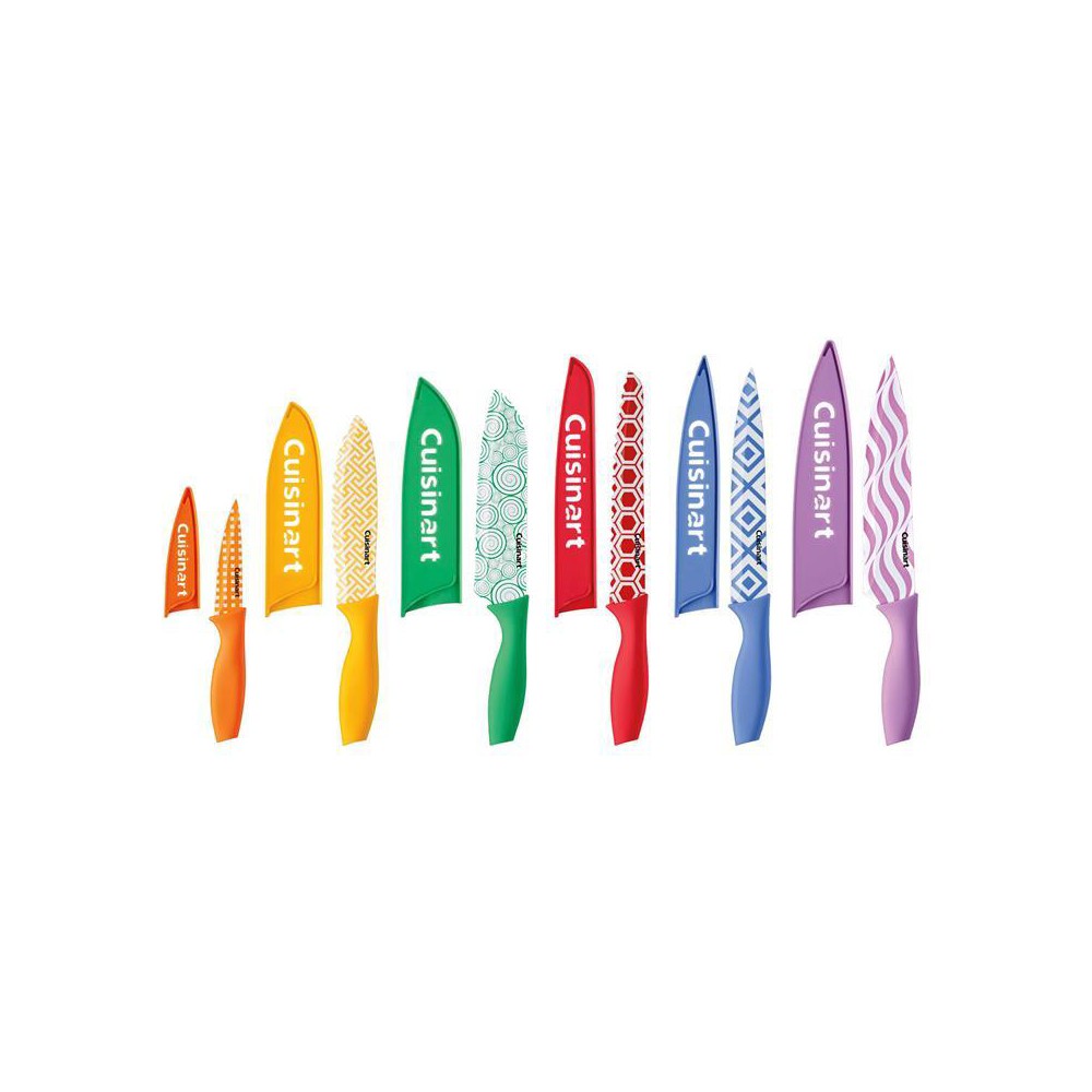 Photos - Other Cookware Cuisinart Advantage 12pc Non-Stick Coated Color Knife Set with Blade Guards - C55-12PR2: Stainless Steel, Ergonomic Handle 