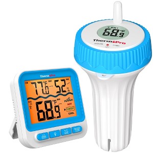 ThermoPro Digital Pool Thermometer, Floating Water Thermometer for Hot Tubs, Ice Bath, Aquarium, SPA - 1 of 4