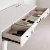 South Shore Computer Desk with Power Bar Laminated Particleboard White: Integrated Keyboard Tray, File Storage - 4 of 4