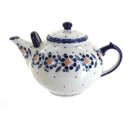 Blue Rose Polish Pottery C001 Manufaktura Large Teapot