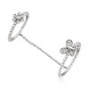 Ross-Simons 0.15 ct. t.w. Diamond Butterfly Double Ring in Sterling Silver - 3 of 4