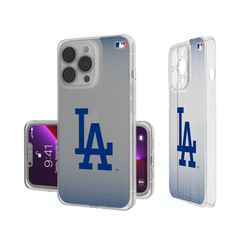 Keyscaper LA Dodgers Linen Clear Phone Case, 1 of 7