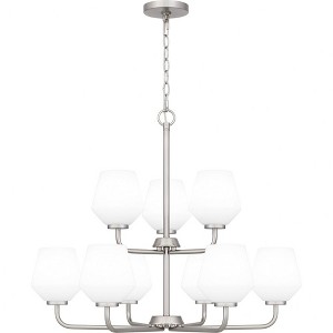 Quoizel Lighting Nielson 9 - Light Chandelier in  Brushed Nickel - 1 of 1