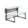 Racxily Folding Kid's Picnic Activity Table for Ages 3-8, White - 3 of 4