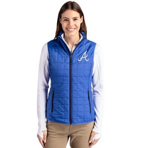 Atlanta Braves Cutter & Buck Rainier PrimaLoft® Womens Eco Insulated Full Zip Puffer Vest - 1 of 1