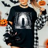 Haunted Forest Black Cat T-Shirt, Spooky Halloween Night Tee | OrnamentallyYou - 4 of 4
