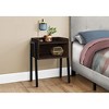 Monarch Specialties Accent Table Side End Nightstand Lamp Living Room Bedroom Metal Laminate Black Contemporary Modern - 2 of 4