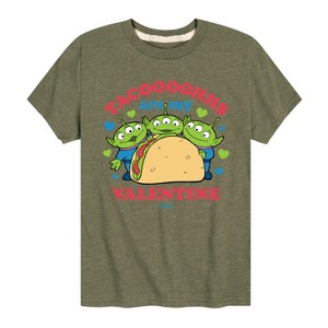 Boys' - Toy Story - Tacos Are My Valentine Short Sleeve Graphic T-Shirt - 1 of 4