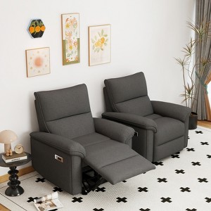 Wall Hugger Recliner Zero Wall Power Recliner Chair Electric Recliner for Living Room Fabric Reclining Armchair - 1 of 4