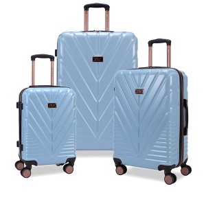 STELLA BLANC Nova 3-Piece Hardside Expandable Spinner Luggage Set Blue - 1 of 4