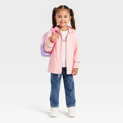 Детские куртки Cat & Jack Toddler Girls' Rain Jacket - Cat & Jack™ Light Pink 4T — фото 3