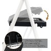 Ladder stool with 4-level anti-skid pedal,lightweight, portable folding ladder with handle,multi-purpose steel ladder - 3 of 4
