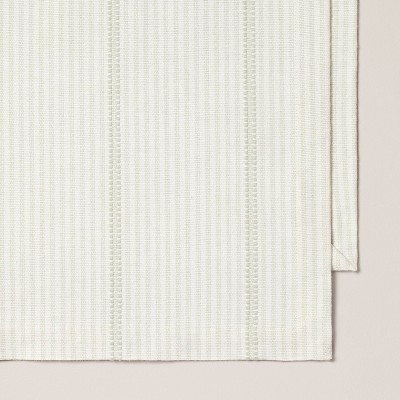 20&#34;x90&#34; Ticking Stripe Woven Table Runner Light Green/Cream - Hearth &#38; Hand&#8482; with Magnolia_2