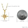 Gold-Tone North Star Pendant Necklace with Cubic Zirconia, Celestial Jewelry for Women, Symbol of Guidance & Elegance for Daily & Special Occasions - 3 of 4
