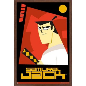 Trends International Samurai Jack - Red Framed Wall Poster Prints - 1 of 4