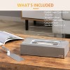 Tabletop Fireplace, 13" Concrete Alcohol Fireplace with Stainless Steel Lid for Indoor and Outdoor, 0.04 Gal Max 195 Sq. Ft., Light Grey - 4 of 4