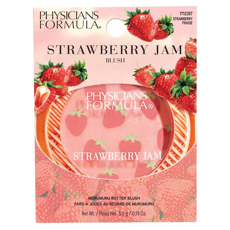 PhysiciansFormula Murumuru Butter Blush - Strawberry Jam - 0.19oz: Hydrating, Bright Tones, Berry Pink Hue, 3 of 15