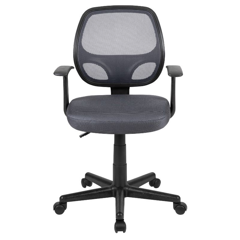 Flash Furniture Flash Fundamentals Mid-Back Mesh Swivel Ergonomic Task Office Chair with Arms, 4 of 15