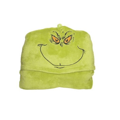 Disney Enesco The Grinch Hooded Christmas Throw Blanket