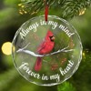 Christmas Ornament 2025 Remembrance Ornament for Loss of Loved One Forever in My Heart Bereavement Gift Sympathy Keepsake - 4 of 4