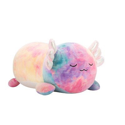 Squishmallows 18" Large Plush Tinley Rainbow Tie-Dye Axolotl Sleepamallows