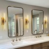 CityFurn Modern 2-Light Wall Sconces with Clear Glass Shades - 2 of 4