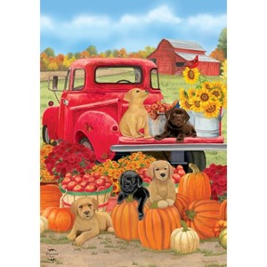Briarwood Lane Fall Garden Flag 12x18 For Outdoor Fall Puppies For Fall Garden Flag Flags For Outside - 1 of 4