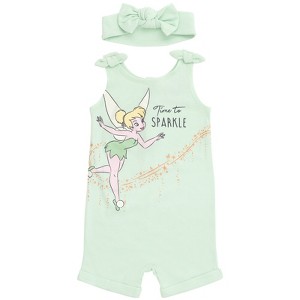 Disney Lion King Minnie Mouse Winnie the Pooh Simba Girls Romper and Headband Toddler - 1 of 4