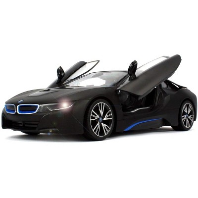 JuzToys Remote Control Car, 1:14 RC Car BMW i8 Authentic w/Open Doors RC Car Car Black