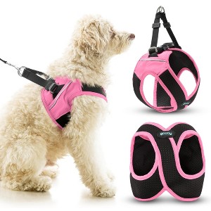 Gooby Escape Free Easy Fit X Step in Dog Harness Flamingo Pink, Medium - 1 of 1
