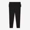 Toddler Black Rib Ruffled Bum Legging - Posh Peanut - 4 of 4