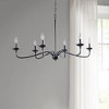 Brighton 6-Light Farmhouse Metal Chandelier - 4 of 4