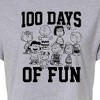 Women's - Peanuts - 100 Days Of Fun Cropped Graphic T-Shirt - 2 of 4