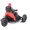 Can-Am Ryker 3-Wheel Motorcycle Pink Punk and Black with Driver Figure 1/32 Diecast Model by BRP Models - 4 of 4