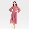 Women's Long Sleeve Ruffle Blouse - A New Day™ - 3 of 3
