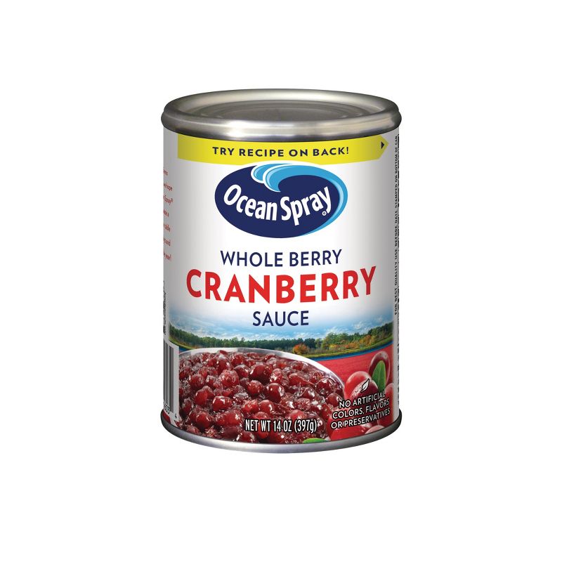 Ocean Spray Whole Berry Cranberry Sauce - 14oz, 1 of 13