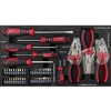 Maggift Tool Boxes and Totes, Portable 3-Drawer Steel Toolbox Multi-Function Tool Storage for Garage or Home, Black 21.14"*13.50"*16.92" - 4 of 4