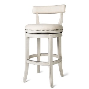 Maven Lane Alexander Swivel Bar Stool with Fabric Upholstery 31" - 1 of 4