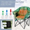 Docred Folding Rocking Camping Chair, Portable Outdoor Rocker with Cooler Bag, 400lbs Capacity, 600D Oxford Fabric, Padded Rocker Chair - 2 of 4